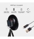 Mini ventilador solar TANAMI con Luz y Trípode flexible USB recargable