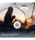 Mini ventilador solar TANAMI con Luz y Trípode flexible USB recargable