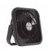 Ventilador portátil RAYNA Multifunción 9W USB recargable 25Cm Negro