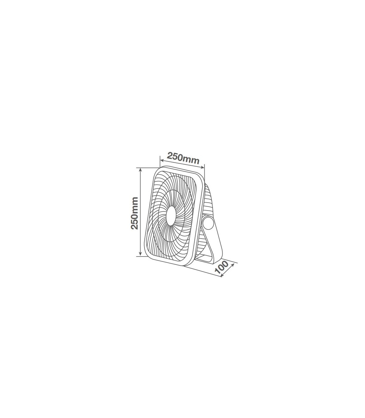Ventilador portátil RAYNA Multifunción 9W USB recargable 25Cm Negro