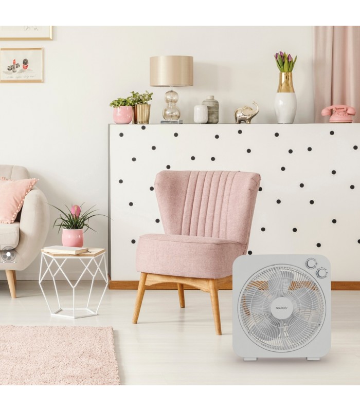Ventilador de Sobremesa BRONTE 45W Ø31cm Gris