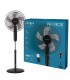 Ventilador de Pie LUNGRA con mando y temporizador 50W Ø43cm Negro