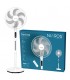 Ventilador de Pie SORTINA con mando y temporizador 65W Ø43cm Blanco