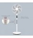 Ventilador de Pie SORTINA con mando y temporizador 65W Ø43cm Blanco