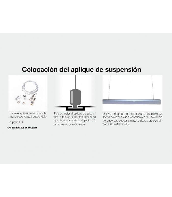 Colgadores para perfil de Aluminio 2 Und