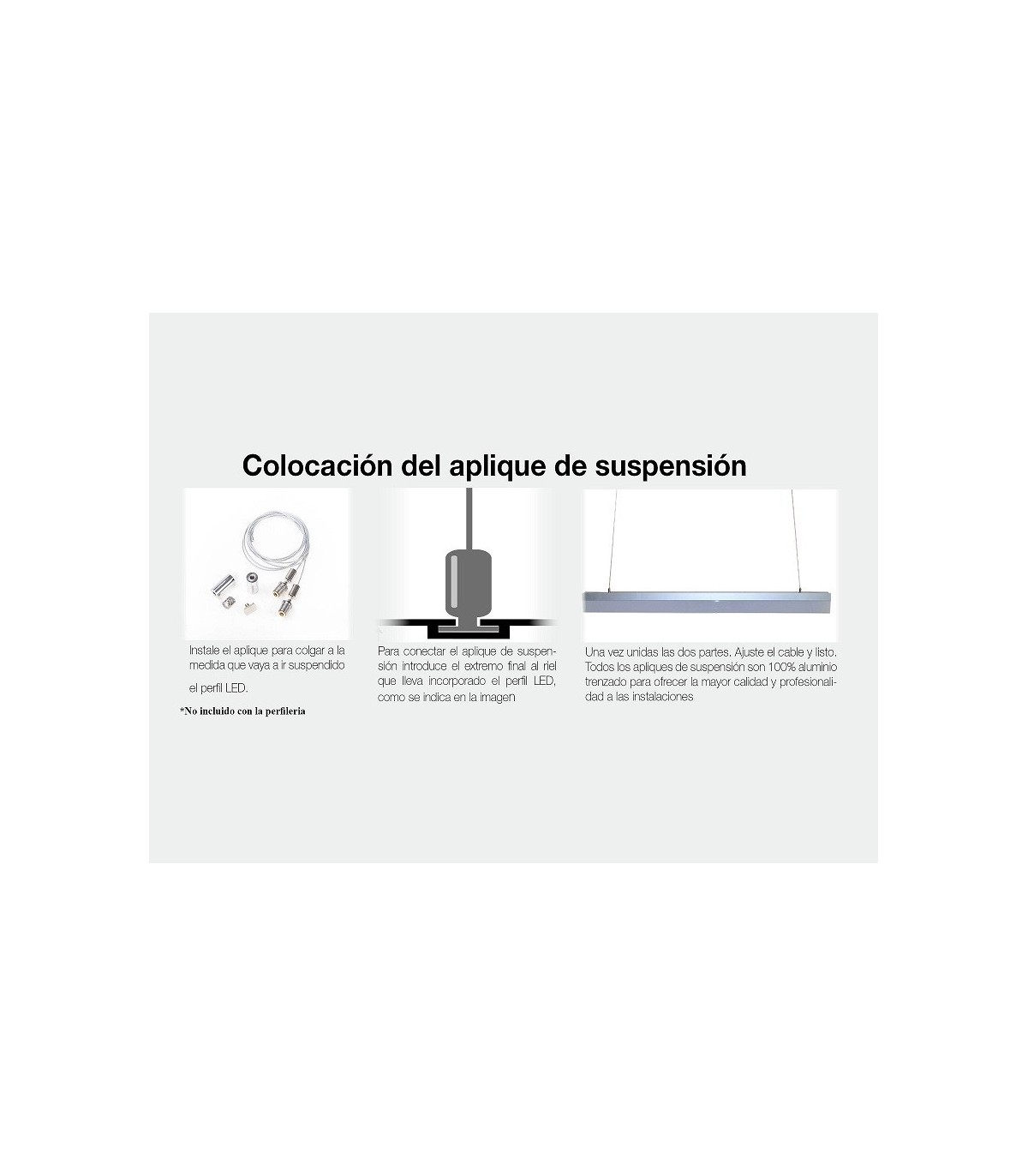 Colgadores para perfil de Aluminio 2 Und