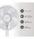 Ventilador de Pie PUNCHA 35W Ø34cm Blanco