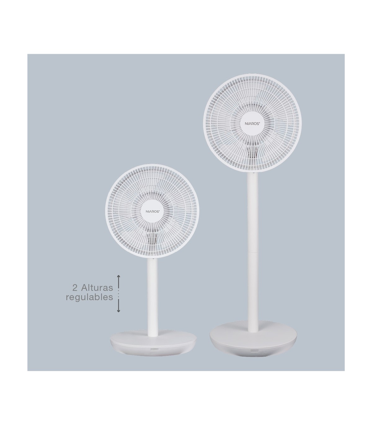 Ventilador de Pie PUNCHA 35W Ø34cm Blanco
