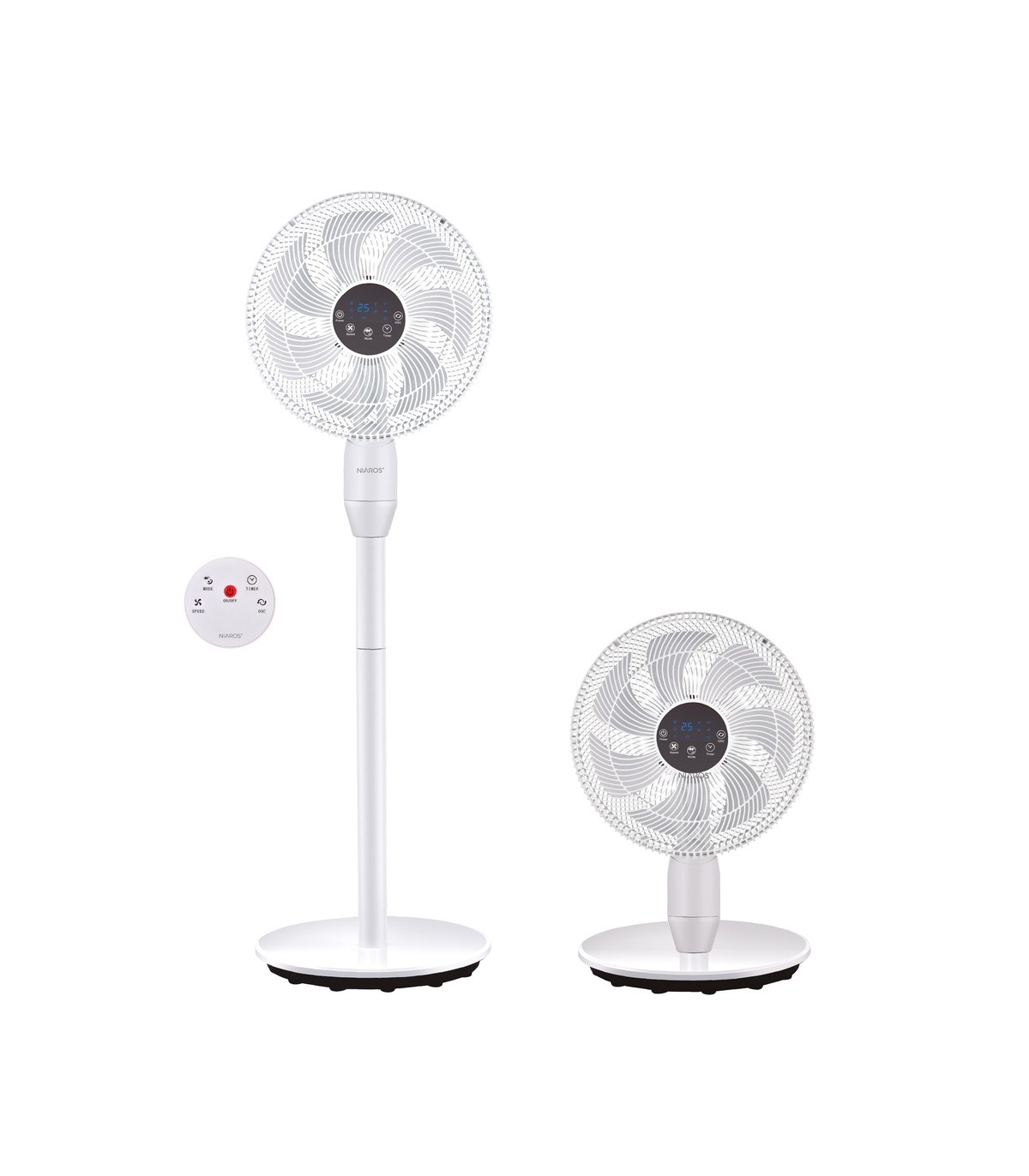 Ventilador de Pie HARIPAL 25W Ø36cm Blanco