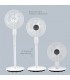 Ventilador de Pie HARIPAL 25W Ø36cm Blanco