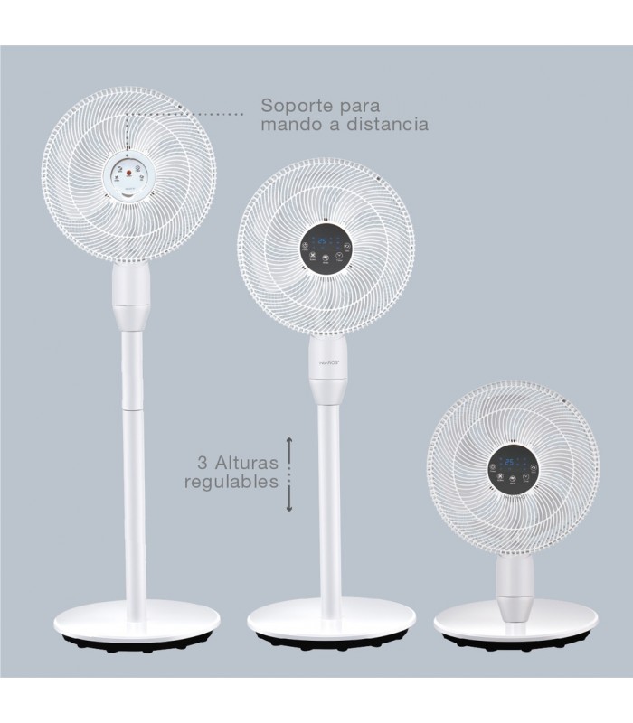 Ventilador de Pie HARIPAL 25W Ø36cm Blanco