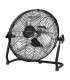 Ventilador Portátil Metálico De Suelo NUORO 15W Ø40cm Negro