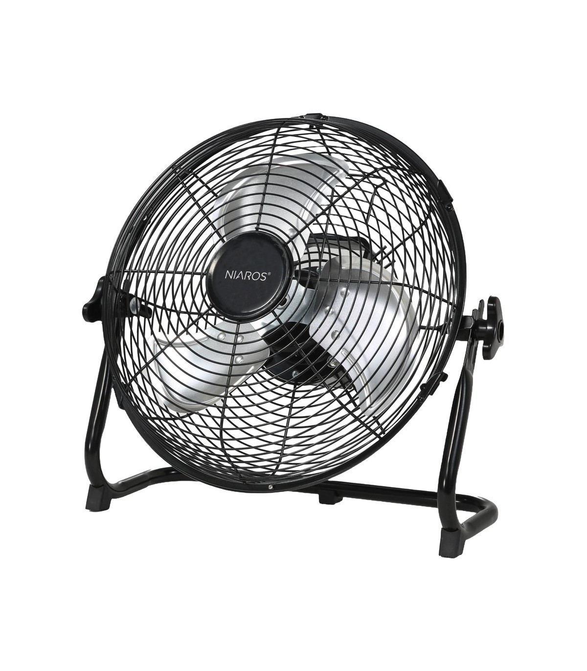 Ventilador Portátil Metálico De Suelo NUORO 15W Ø40cm Negro