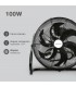 Ventilador Metálico De Suelo AIDONE 100W Ø51cm Negro