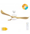 Ventilador KOTA Blanco DC 15W 1534Lm 3 Aspas Haya CCT