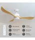 Ventilador KOTA Blanco DC 15W 1534Lm 3 Aspas Haya CCT
