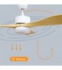 Ventilador KOTA Blanco DC 15W 1534Lm 3 Aspas Haya CCT