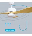 Ventilador KOTA Blanco DC 15W 1534Lm 3 Aspas Haya CCT
