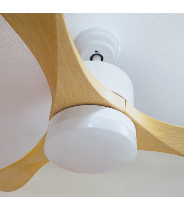 Ventilador KOTA Blanco DC 15W 1534Lm 3 Aspas Haya CCT