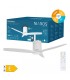Ventilador KASAMA APP Blanco DC 15W 1534Lm 3 Aspas Blanco CCT