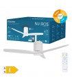 Ventilador KASAMA APP Blanco DC 15W 1534Lm 3 Aspas Blanco CCT