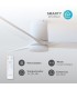 Ventilador KASAMA APP Blanco DC 15W 1534Lm 3 Aspas Blanco CCT