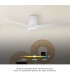 Ventilador KASAMA APP Blanco DC 15W 1534Lm 3 Aspas Blanco CCT