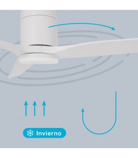 Ventilador KASAMA APP Blanco DC 15W 1534Lm 3 Aspas Blanco CCT