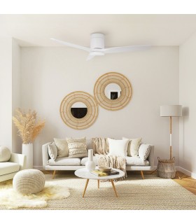 Ventilador KASAMA APP Blanco DC 15W 1534Lm 3 Aspas Blanco CCT