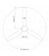 Ventilador KASAMA APP Blanco DC 15W 1534Lm 3 Aspas Blanco CCT