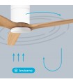 Ventilador KASAMA APP Blanco DC 15W 1534Lm 3 Aspas Haya CCT