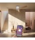 Ventilador KASAMA APP Blanco DC 15W 1534Lm 3 Aspas Haya CCT