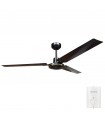 Ventilador De Techo Saltok Negro AC Sin Luz 3 Aspas 142D
