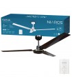Ventilador De Techo Saltok Negro AC Sin Luz 3 Aspas 142D
