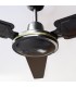 Ventilador De Techo Saltok Negro AC Sin Luz 3 Aspas 142D