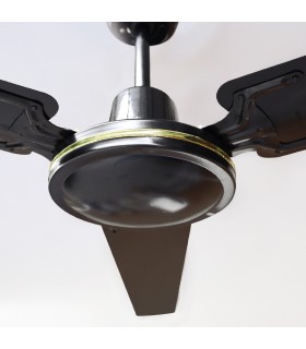 Ventilador De Techo Saltok Negro AC Sin Luz 3 Aspas 142D