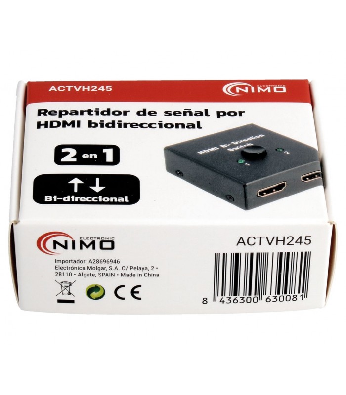 Repartidor de señal por HDMI bidireccional