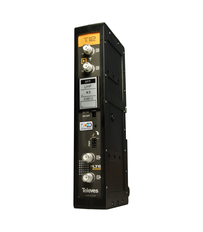 Amplificador monocanal canal 42-43 TDT 470..862MHz G50dB Vs125dBuV