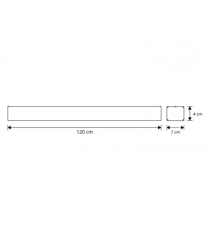 Barra Colgante/Superficie LineX OFFICE 40W 3200Lm Blanco CCT