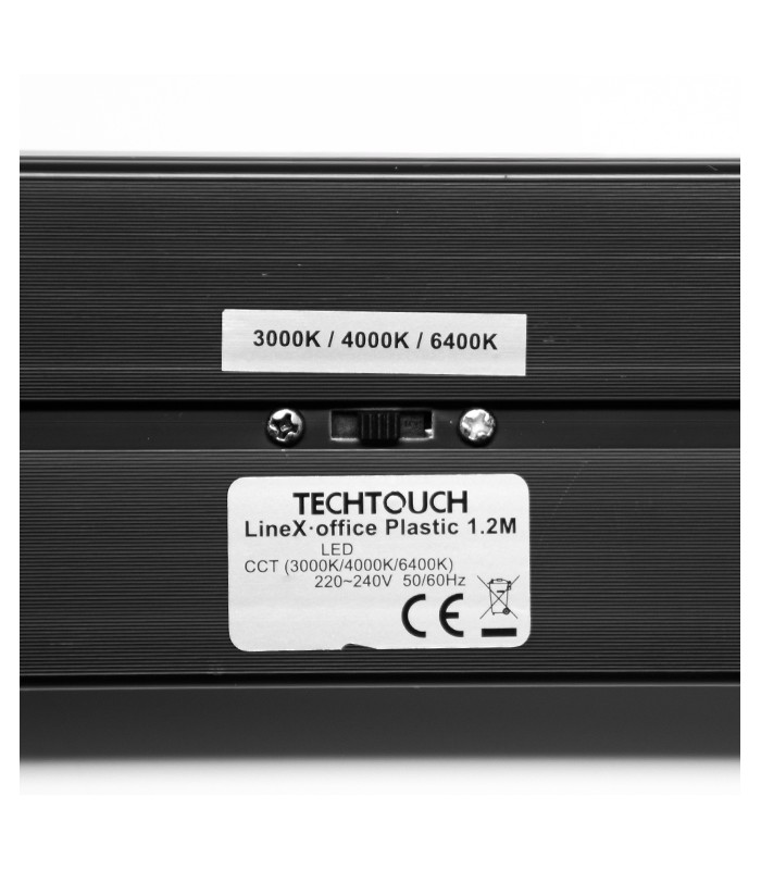 Barra Colgante/Superficie LineX OFFICE 80W 6400Lm Negro CCT