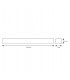 Barra Colgante/Superficie LineX OFFICE 80W 6400Lm Negro CCT