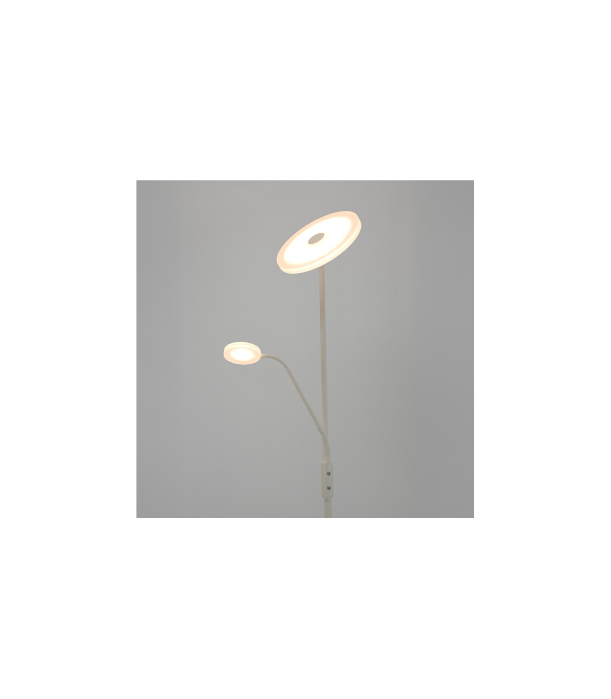 Lámpara de Pie BAYANI Regulable 28+6W 2240+480Lm Blanco