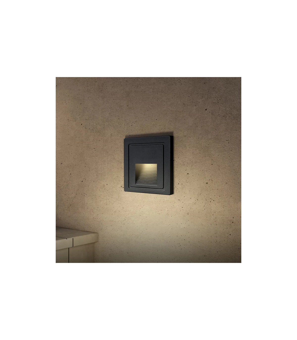 Baliza Led De Empotrar INCA 2W 180LM IP65 Negro