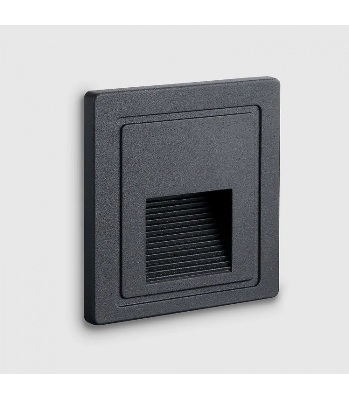 Baliza Led De Empotrar INCA 2W 180LM IP65 Negro