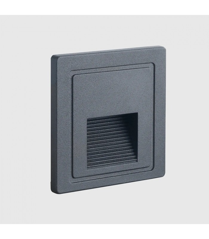 Baliza Led De Empotrar INCA 2W 180LM IP65 Gris Antracita