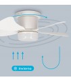 Ventilador ORISTAN Blanco DC 10W 1400Lm 5 Aspas Blanco CCT