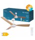 Ventilador CEFALU Blanco DC 15W 1534Lm 3 Aspas Haya CCT
