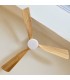 Ventilador CEFALU Blanco DC 15W 1534Lm 3 Aspas Haya CCT