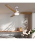 Ventilador CEFALU Blanco DC 15W 1534Lm 3 Aspas Haya CCT