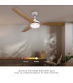 Ventilador CEFALU Blanco DC 15W 1534Lm 3 Aspas Haya CCT